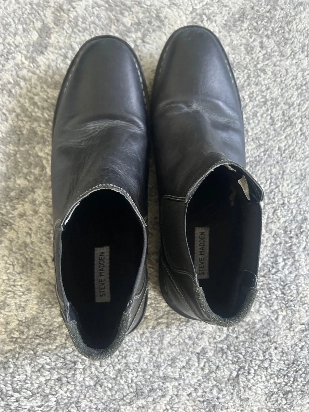Steve Madden Men's Black Chukka Chelsea Boots